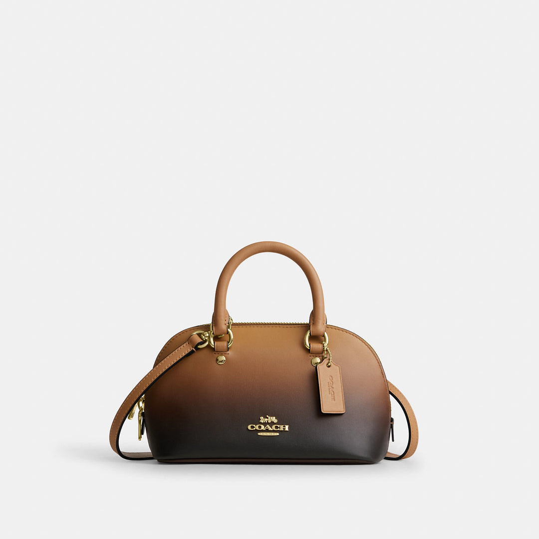 【新品未使用】COACH ララ ミニ サッチェル バッグ ブラウン Coach Outlet Lara Mini Satchel Bag With Ombre | ShopSimon