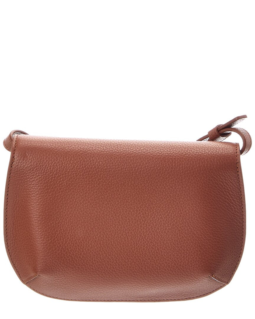 Salvatore Ferragamo Ferragamo Gancini Leather Shoulder Bag | ShopSimon