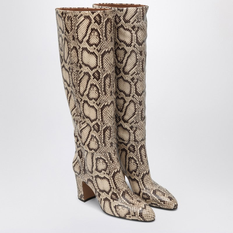 シューズ・サンダルその他 Paris Texas Lavinia boots in python-printed leather Paris Texas Women's Lavinia Boots In Python-printed Leather