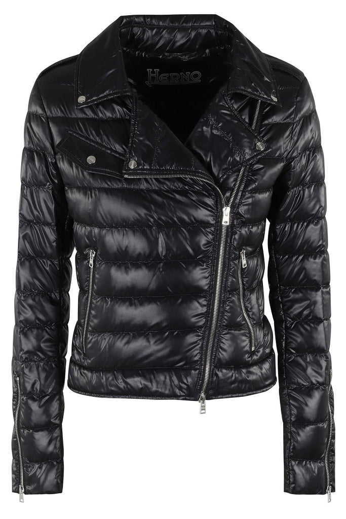 ブルゾン Herno Quilted Polyamide Biker Jacket Herno Quilted Polyamide Biker Jacket | ShopSimon
