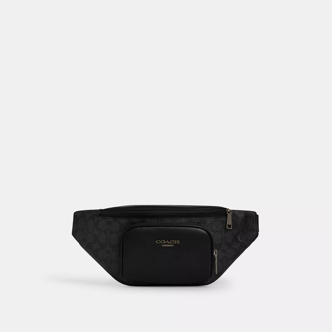 Coach Outlet Racer Small Belt Bag In Signature Canvas