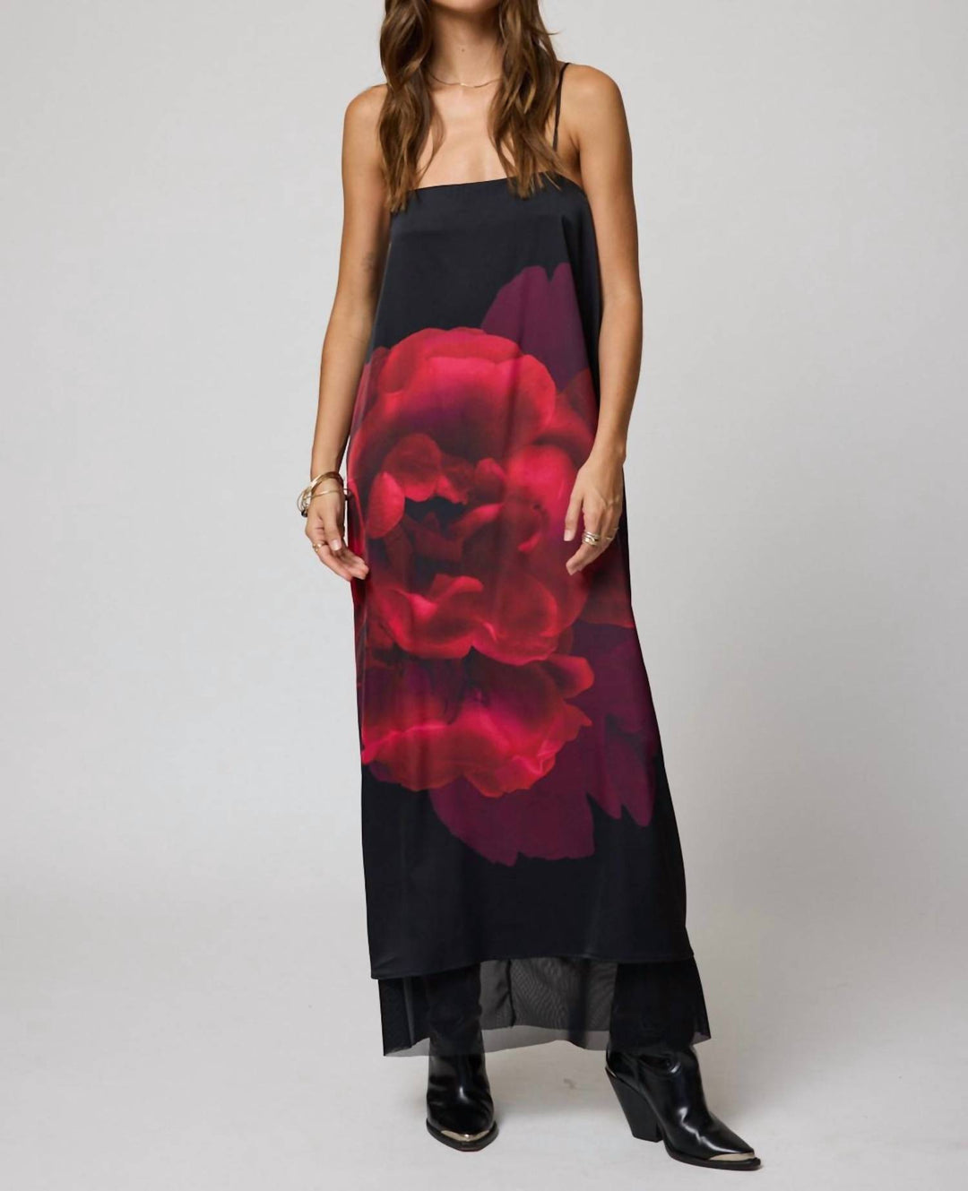 bardot kai faux leather midi dress Stillwater Catalina Maxi Dress In Midnight Rose