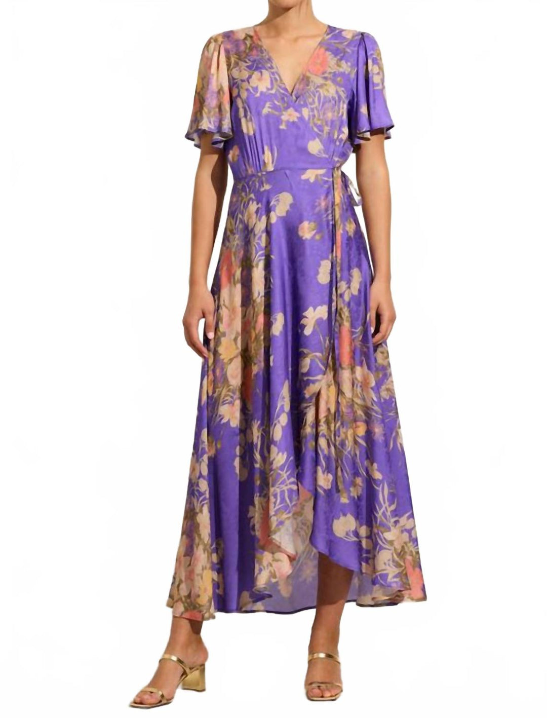 auguste wrap maxi dress Auguste the Label Kirby Wrap Maxi Dress In Lavender