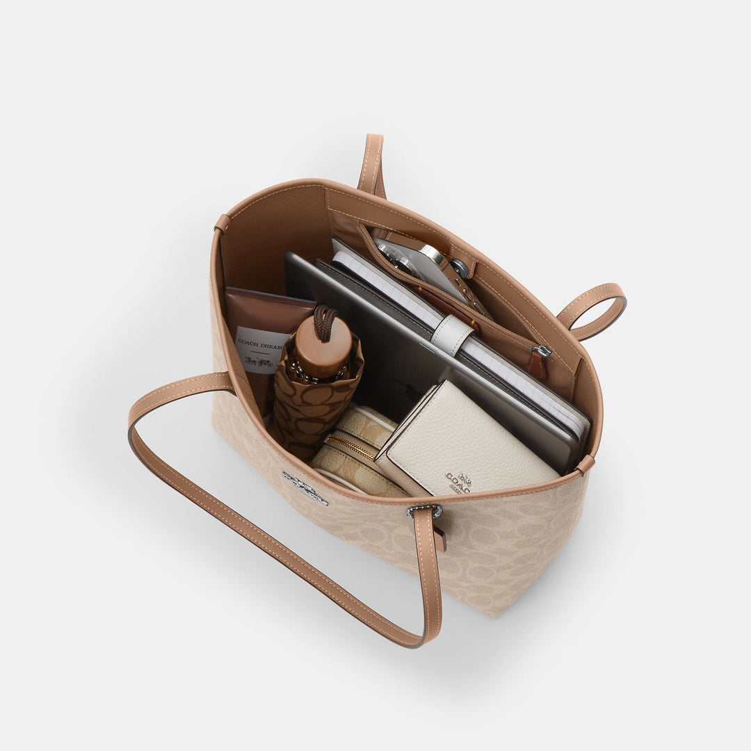 Coach Outlet Medium City Tote Bag In Signature Canvas | ShopSimon