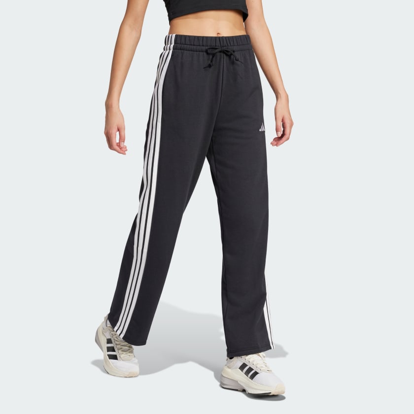 adidas Women's Essentials 3-stripes Open Hem French Terry Pants