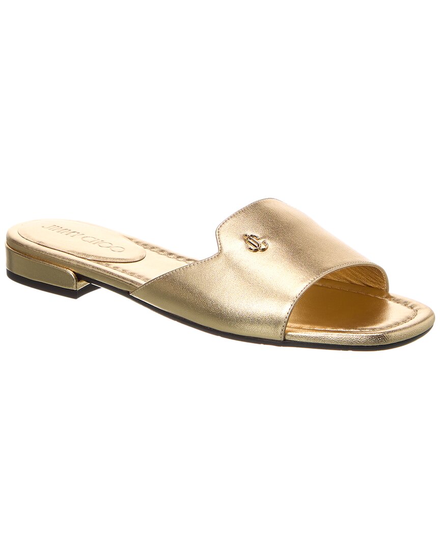 Jimmy Choo Dina Leather Sandal | ShopSimon