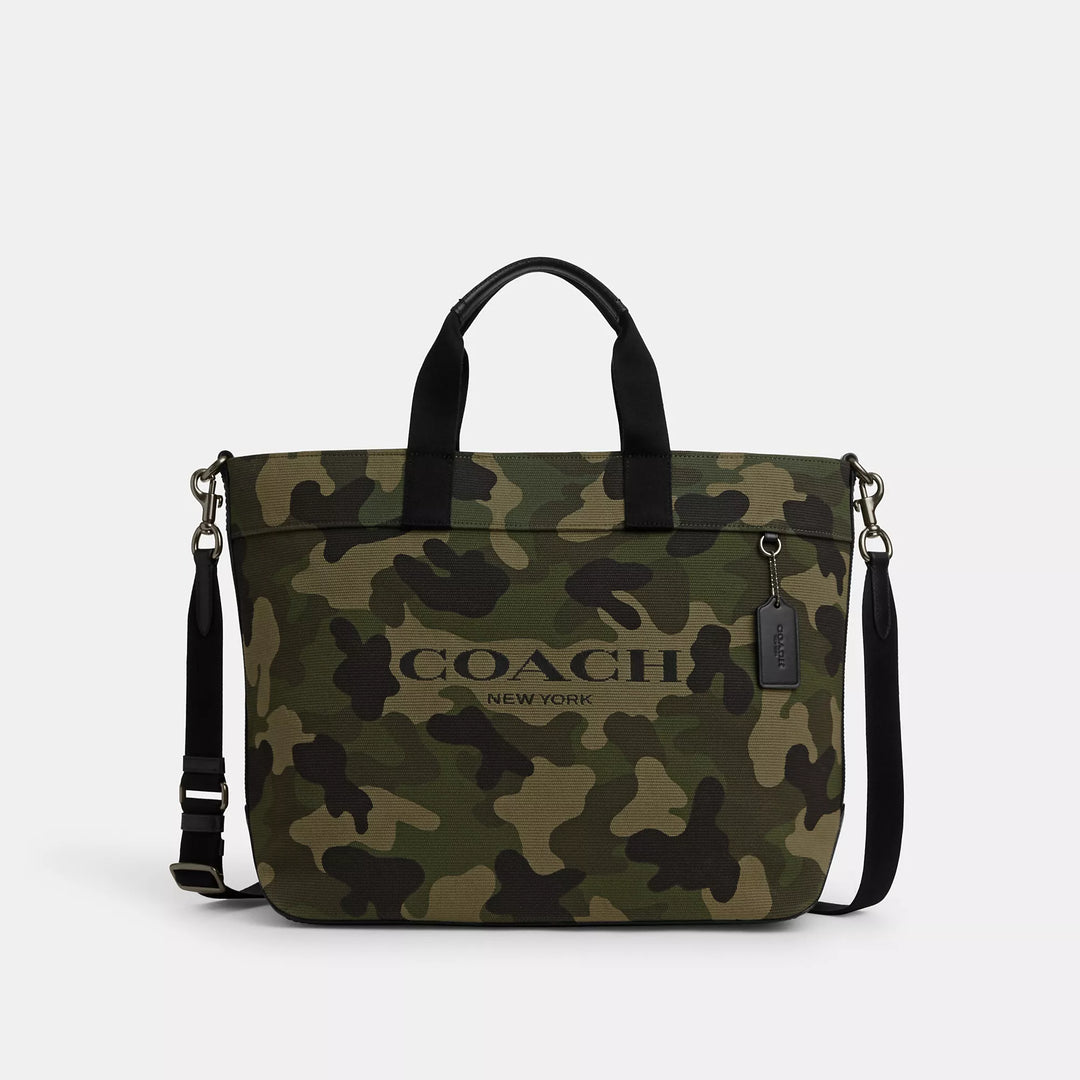 Coach Outlet Tote 38 With Camo Print | ShopSimon