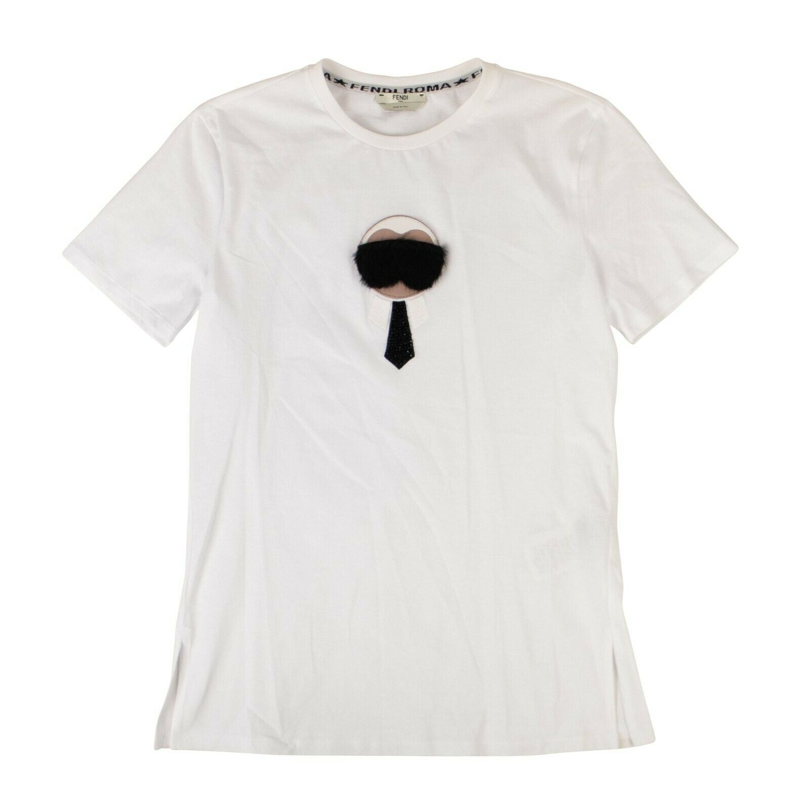 FENDI×カールラガーフェルドコラボTシャツ Fendi X Karl Lagerfeld Cotton 'karl Monster' T-shirt - White