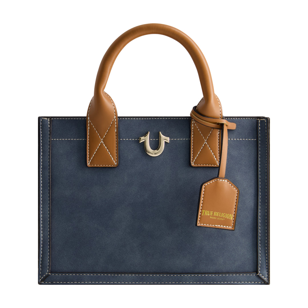 True Religion Modern Edge Suede Tote ShopSimon
