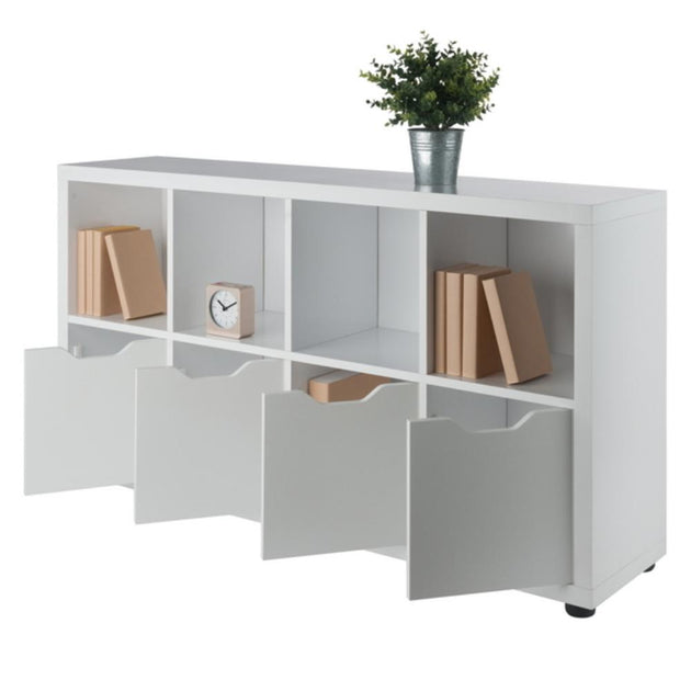 Hivvago 2x4 Storage Cabinet White | ShopSimon