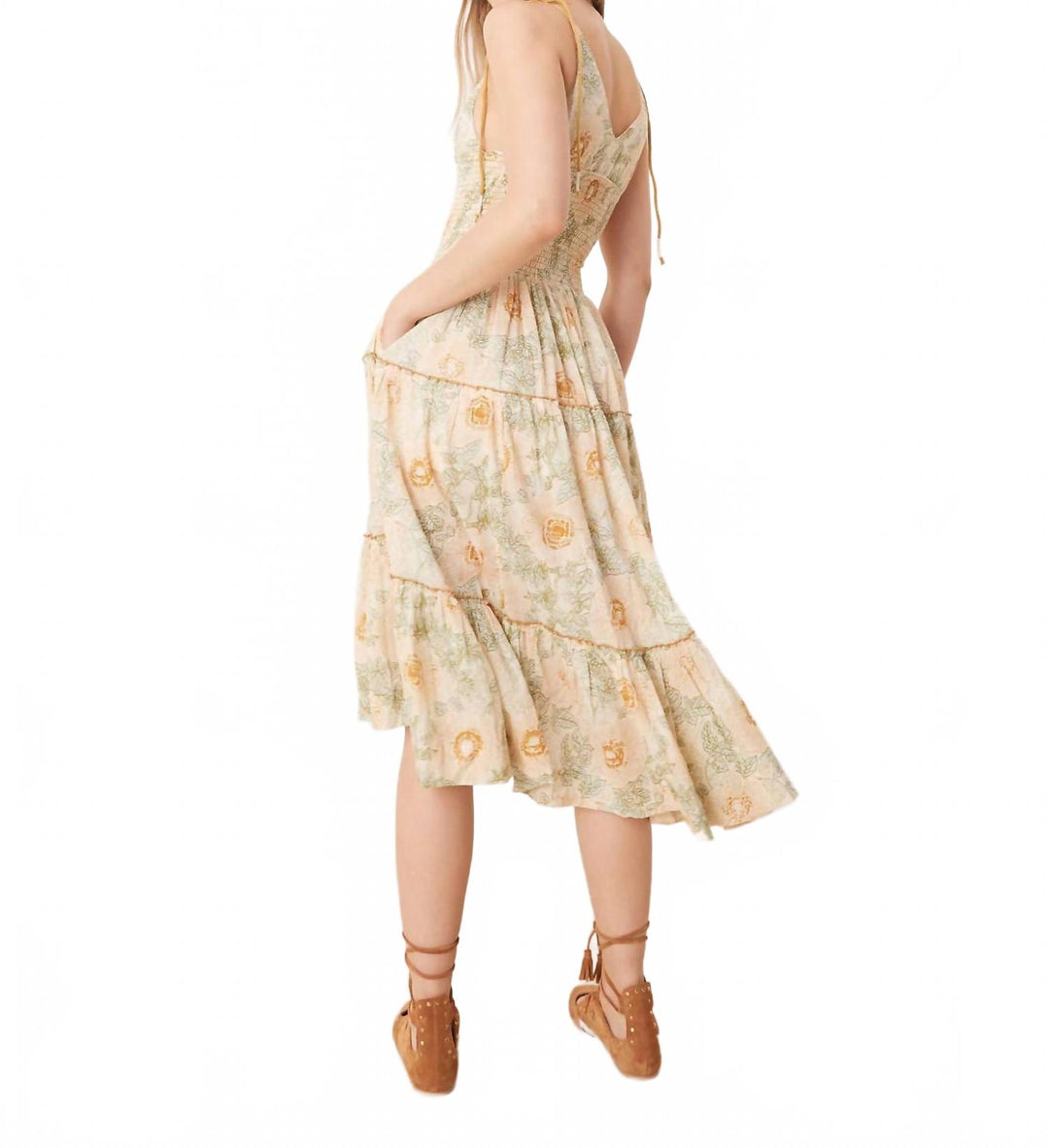Free People Adriel Midi Dress In Floral