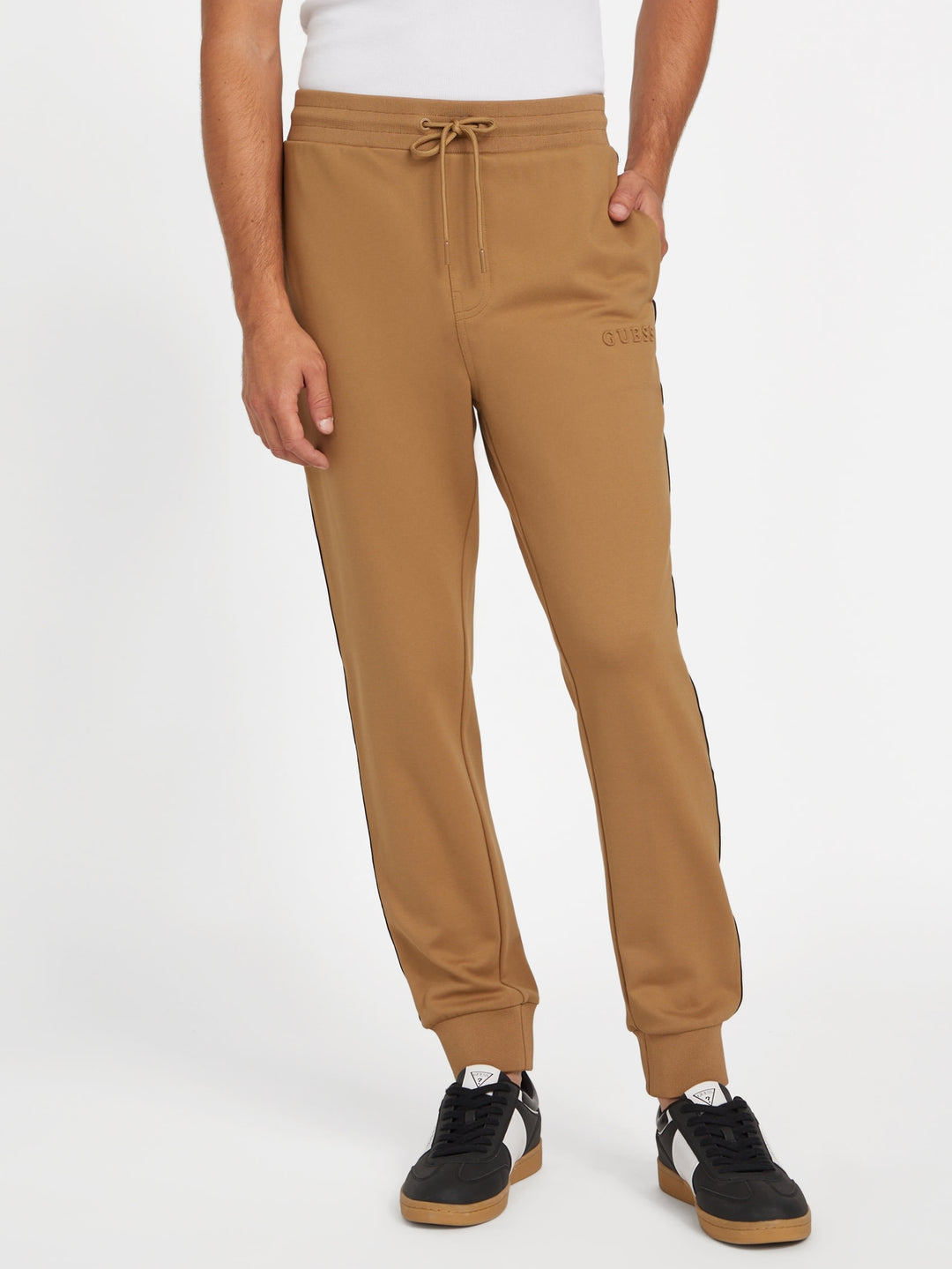 Guess Factory Genaro Logo-Tape Joggers | ShopSimon