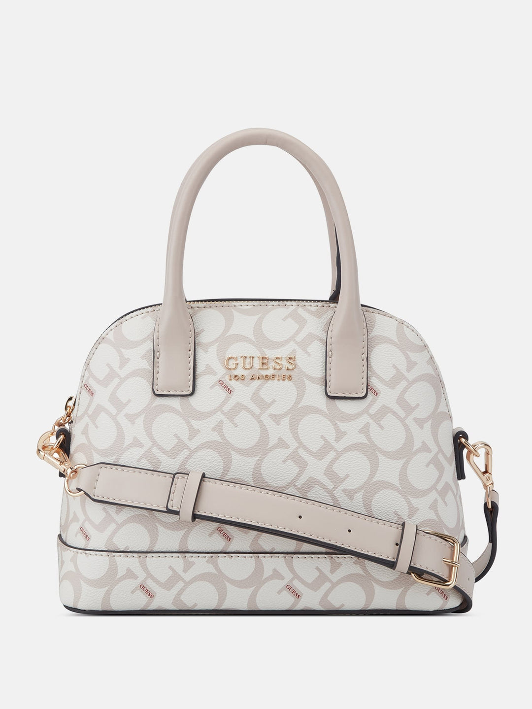 guess logo affair dome travel tote bag Guess Factory Berkton Logo Dome Satchel