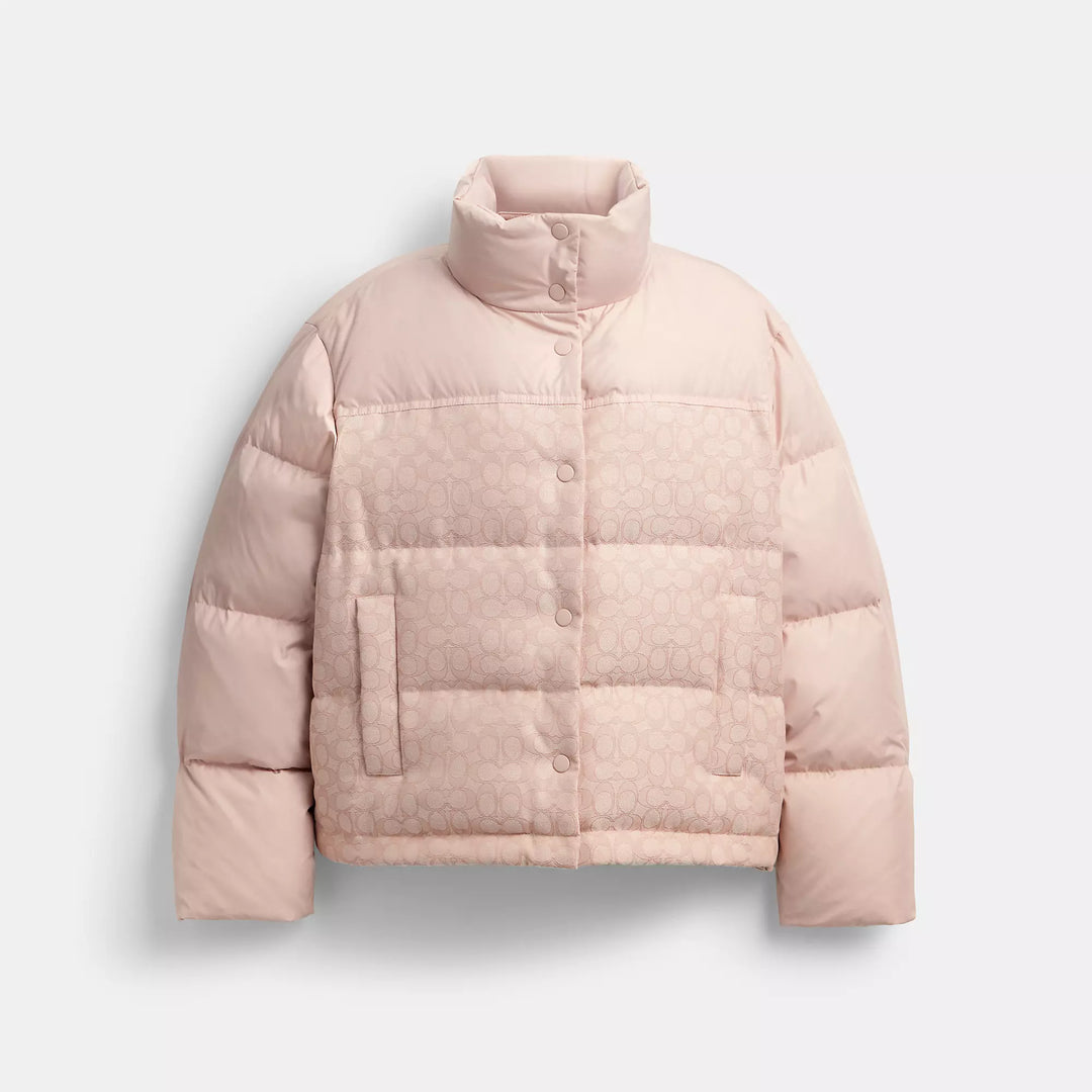 Coach Outlet Signature Down Jacket | ShopSimon Coach Outlet Signature Down Jacket | ShopSimon