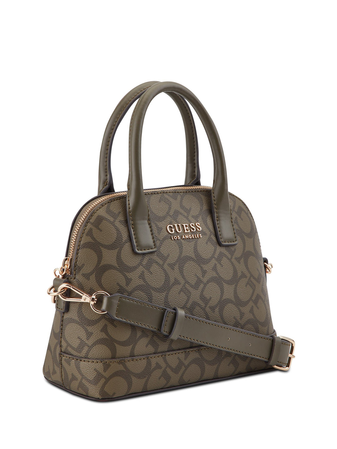 guess logo affair dome travel tote bag Guess Factory Berkton Logo Dome Satchel