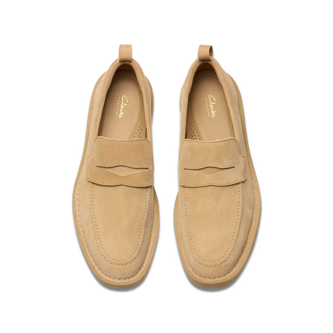 Clarks Martock Lo In Beige Suede | ShopSimon display picture 1
