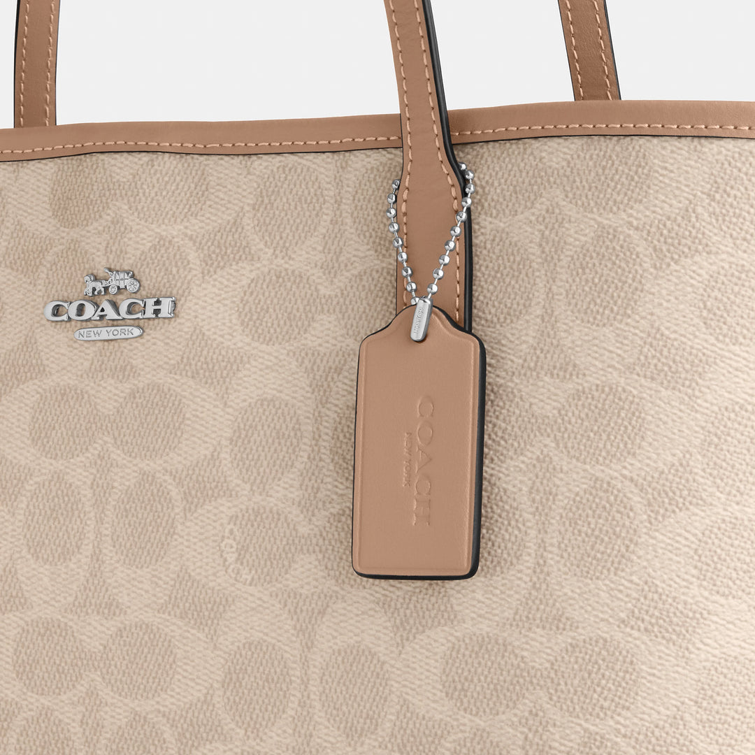 Coach Outlet Medium City Tote Bag In Signature Canvas | ShopSimon