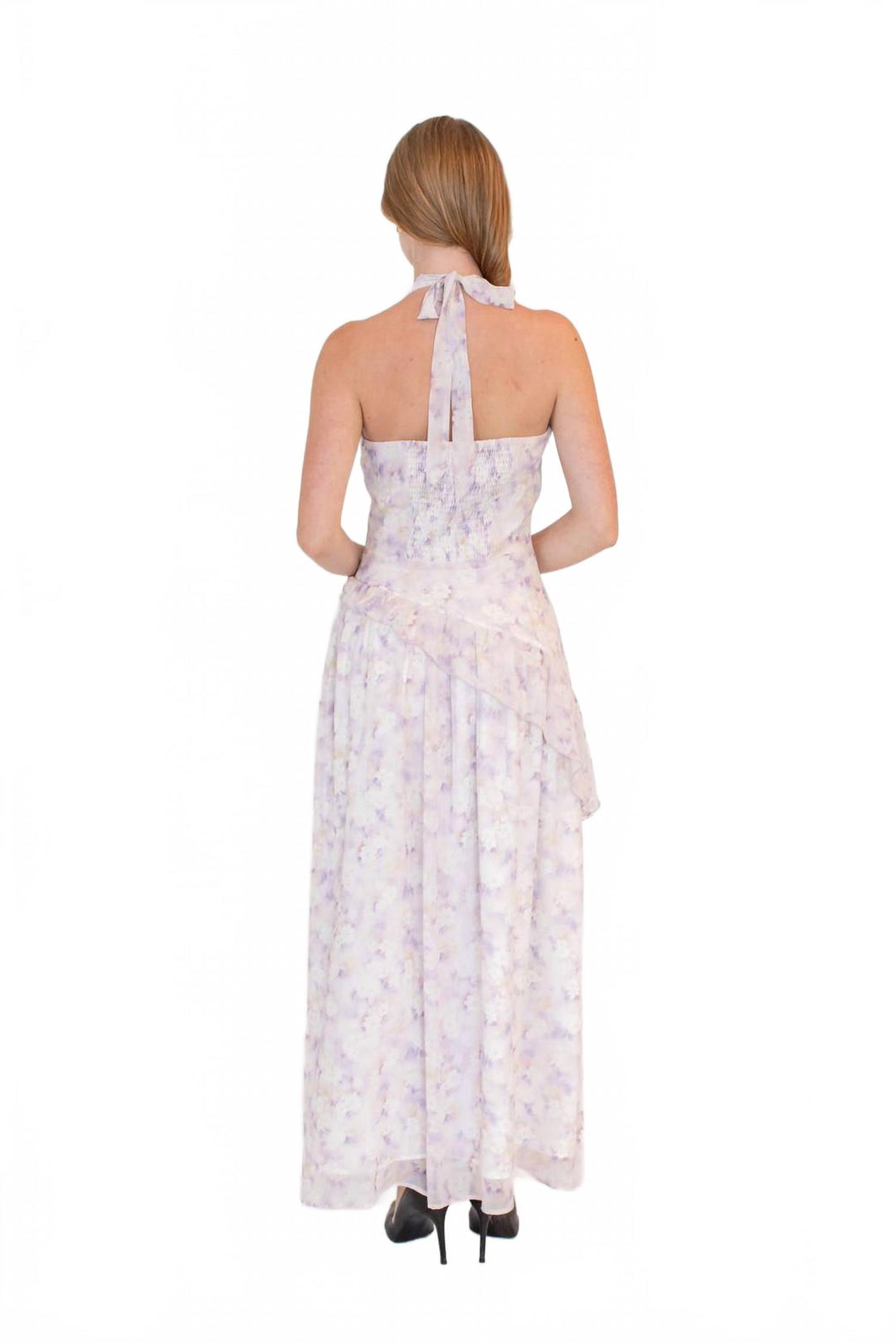 white christmas dresses Odelle Chiffon Maxi Bridesmaid Dress