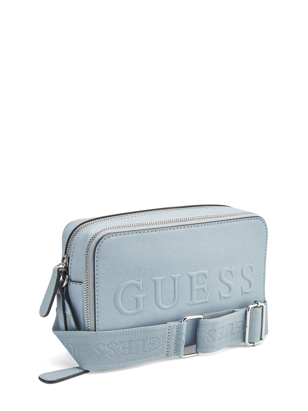 Guess Factory Haddington Mini Double-Zip Crossbody | ShopSimon