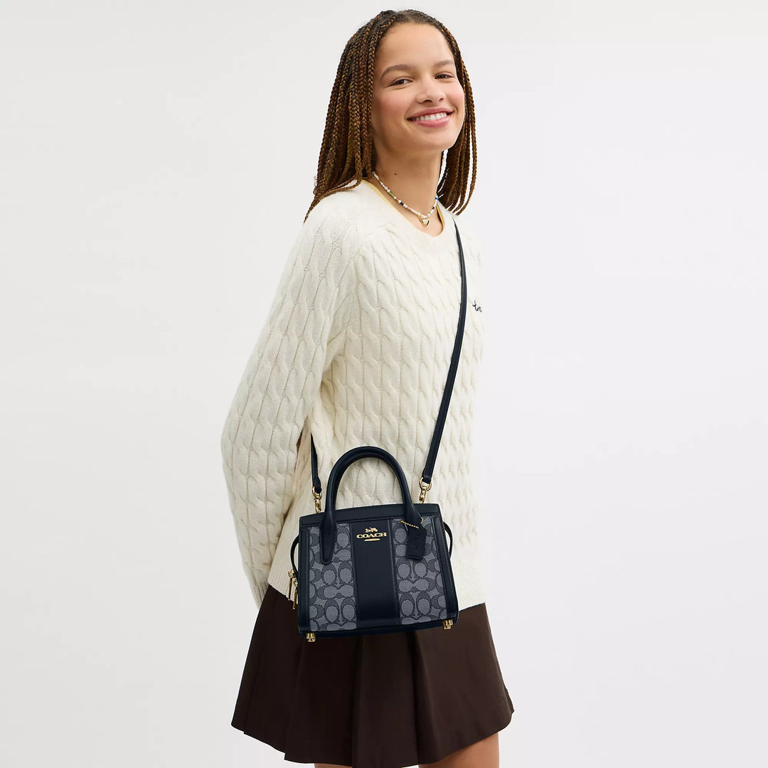 【専用】coach ANDREA CARRYALL ショルダーバッグ Coach Outlet Andrea Carryall Bag In Signature Jacquard | ShopSimon