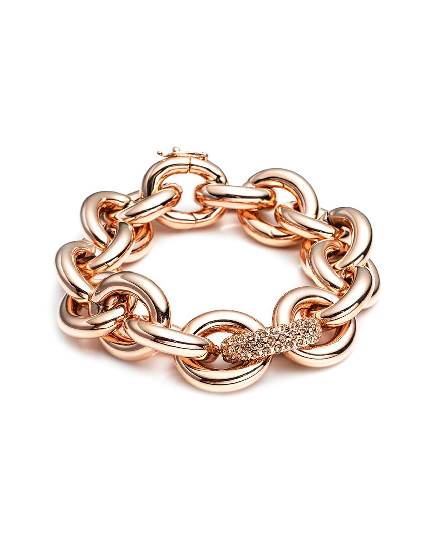 Eddie Borgo 12k Rose Gold Cz Chain Link Bracelet | ShopSimon