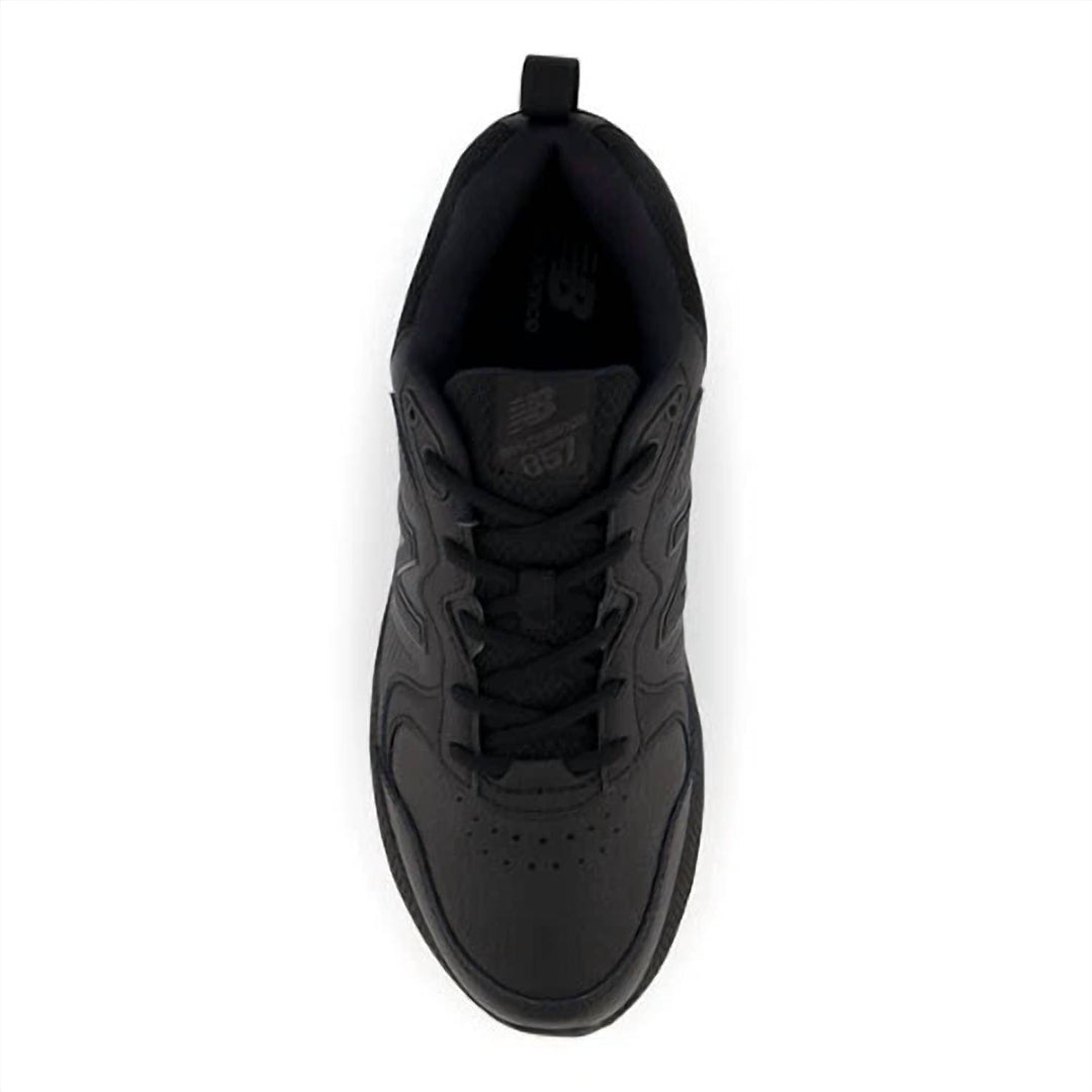 NEW NEW BALANCE men\'s mx857 slip resistant version 3 sneaker in black ab3 Men main image 4