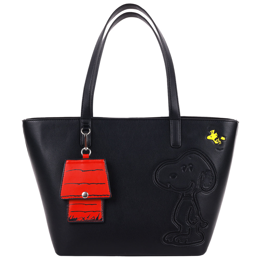 Daniele Nicole Danielle Nicole Peanuts Snoopy Minimal Black Tote