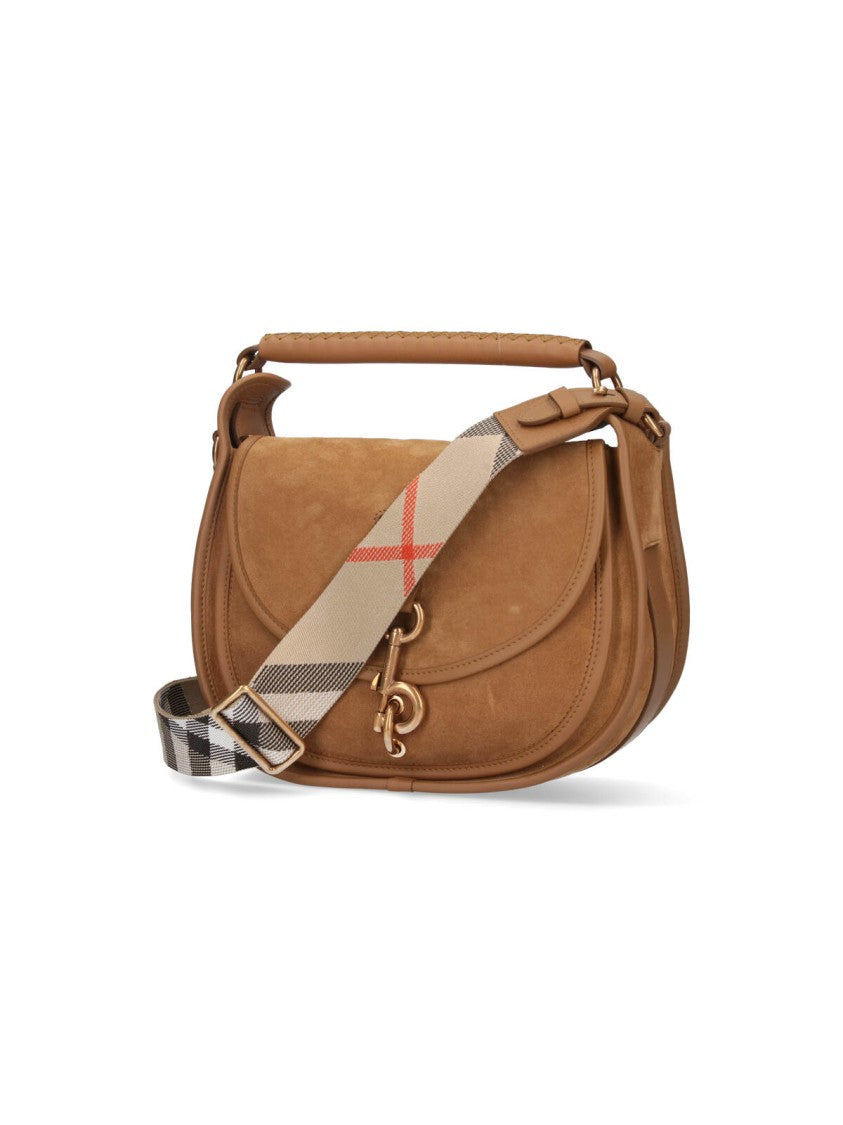 ショルダーバッグ・ポシェット BURBERRY 'B Clip' mini shoulder bag Brown Burberry B Clip