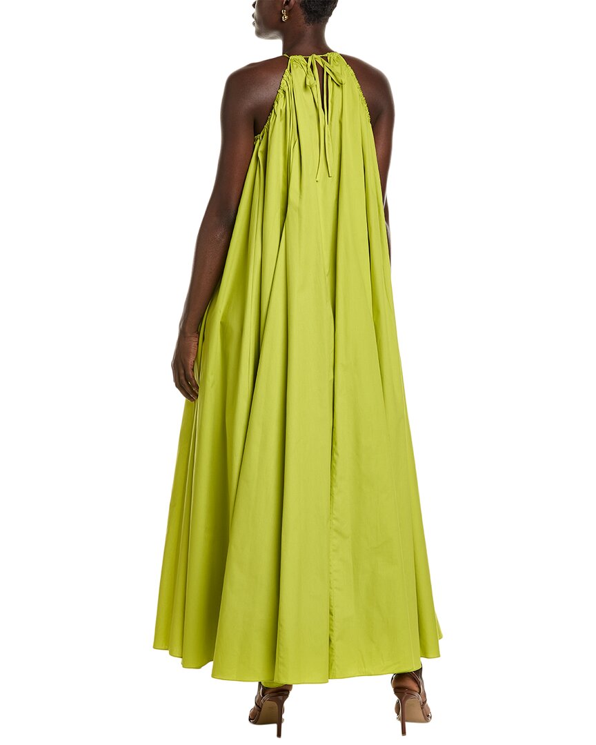 maxi trapeze dress Oscar de la Renta Trapeze Halter Maxi Dress