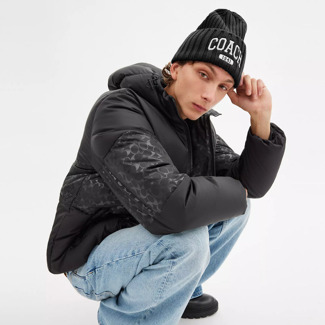 Coach Outlet Coach 1941 Embroidered Knit Beanie | ShopSimon