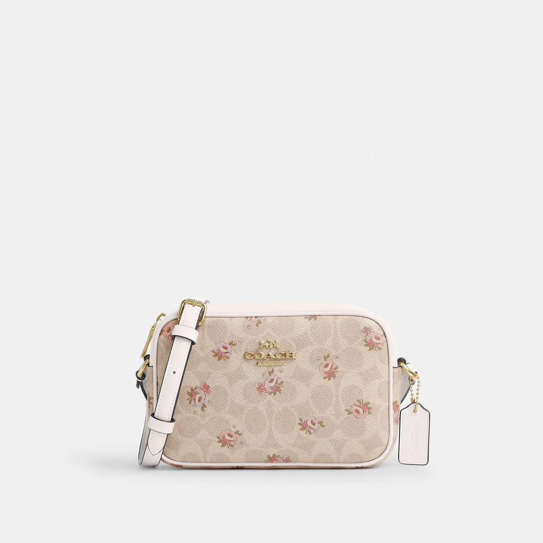 Coach Outlet Mini Jamie Camera Bag In Signature Canvas With Floral