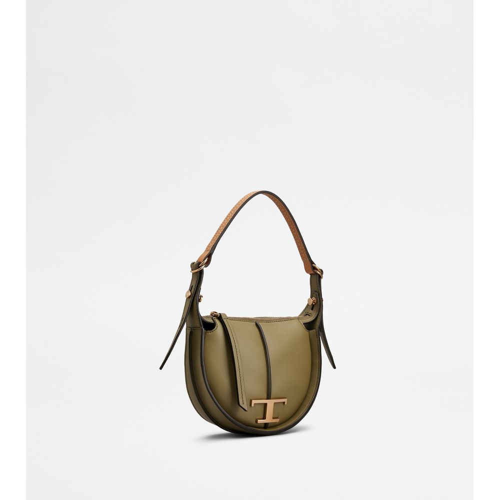 【TOD'S】TIMELESS MICRO HOBO BAG Tod's Mini T Timeless Leather Hobo Bag | Coggles