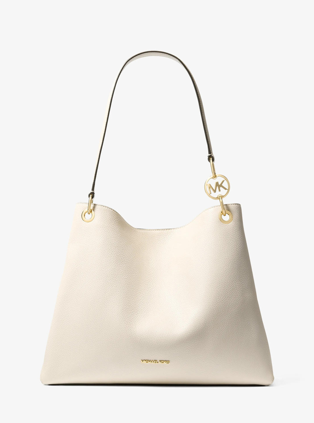 Michael Kors Outlet Christina Large Pebbled Leather Shoulder Bag