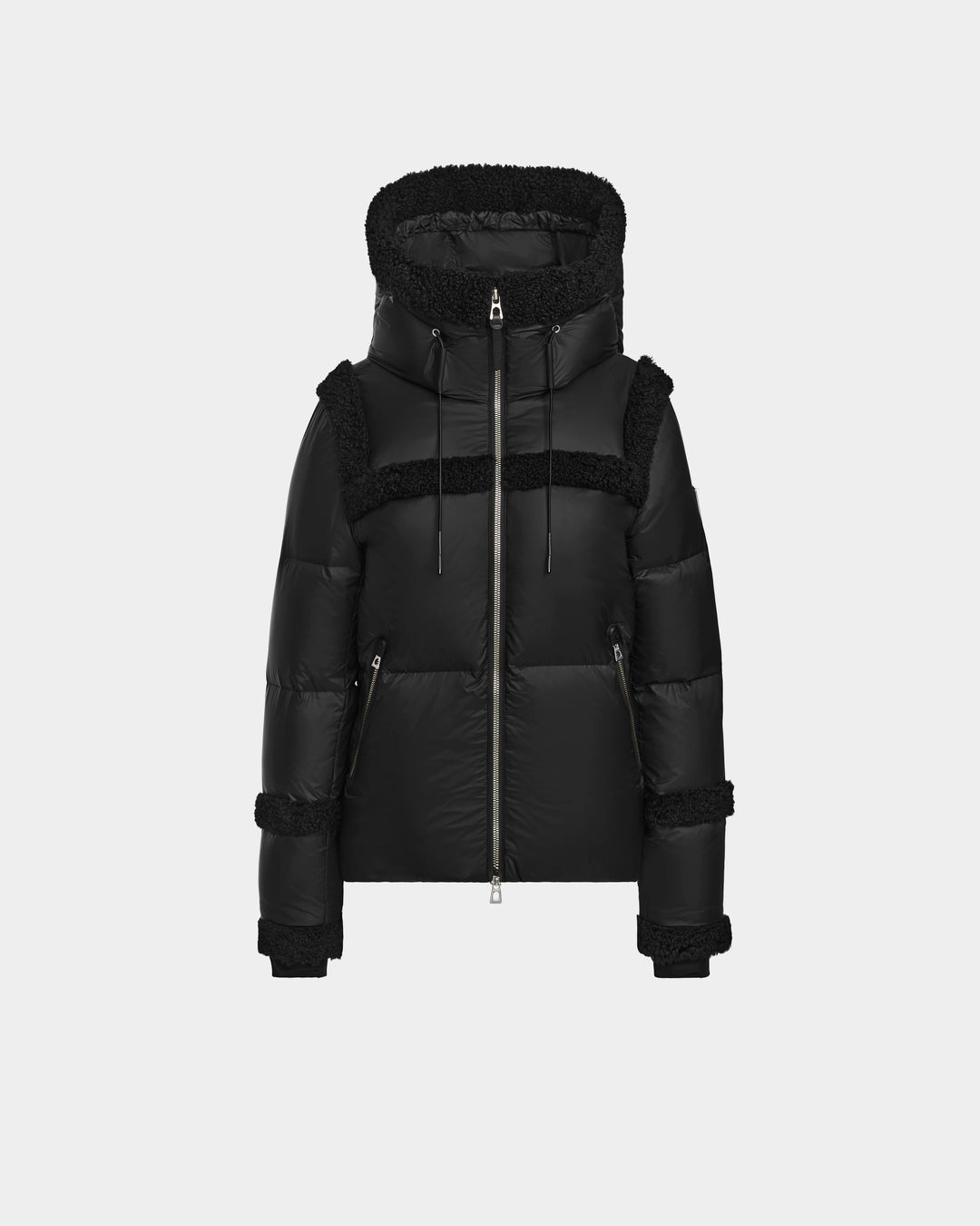 Rudsak JULIANA WOMEN'S DOWN PUFFER WITH FAUX SHEARLING TRIM