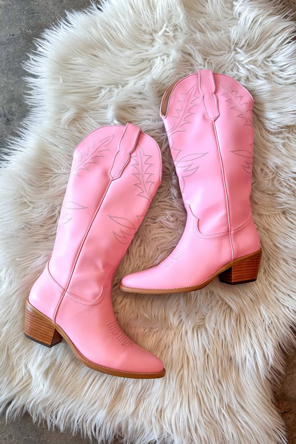 Miracle Miles Women's Adel Cowboy Boots In Pink | ShopSimon