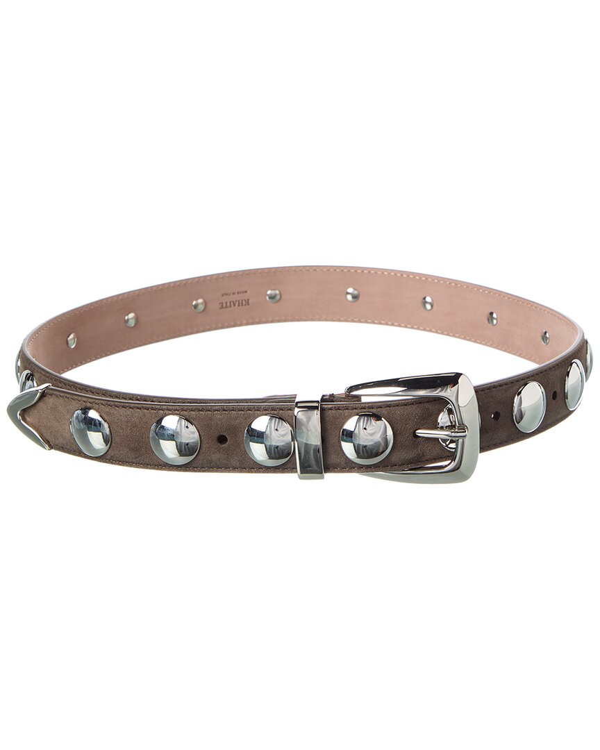 KHAITE Benny Suede Belt | ShopSimon display picture 1