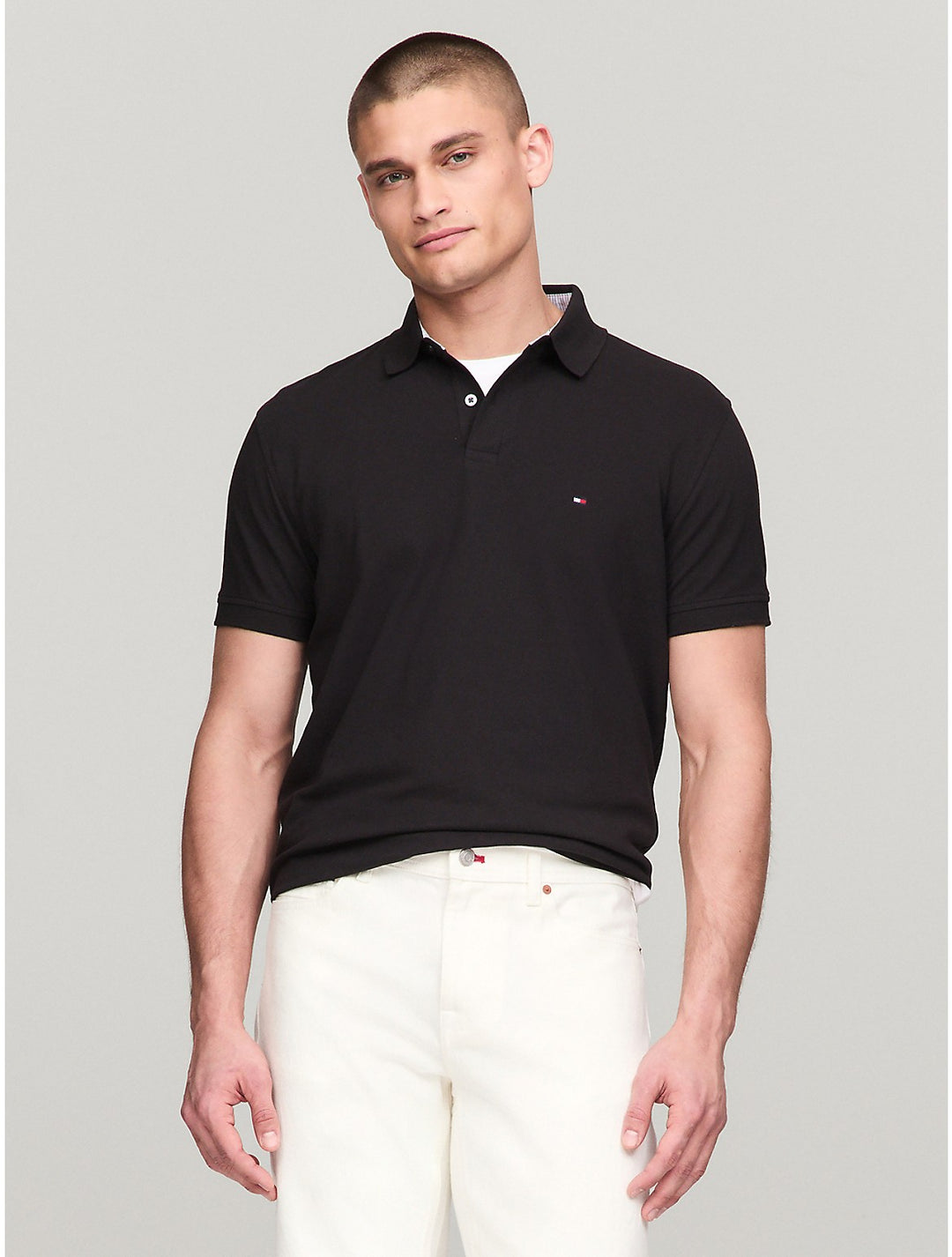 Tommy Hilfiger Men's Stretch Regular Fit Tommy Polo ShopSimon