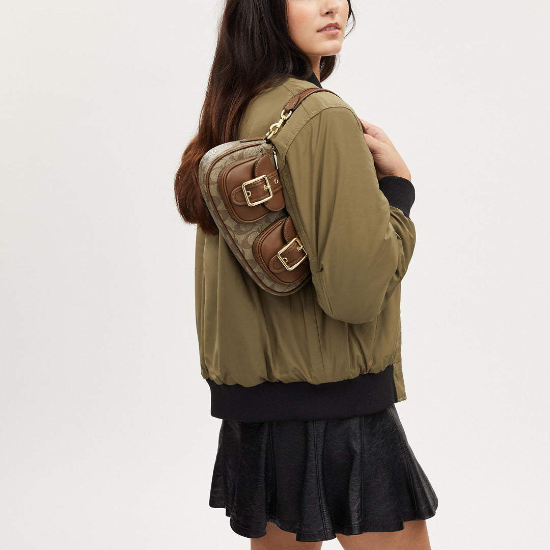 Coach Outlet Ashton Baguette In Signature Canvas | ShopSimon