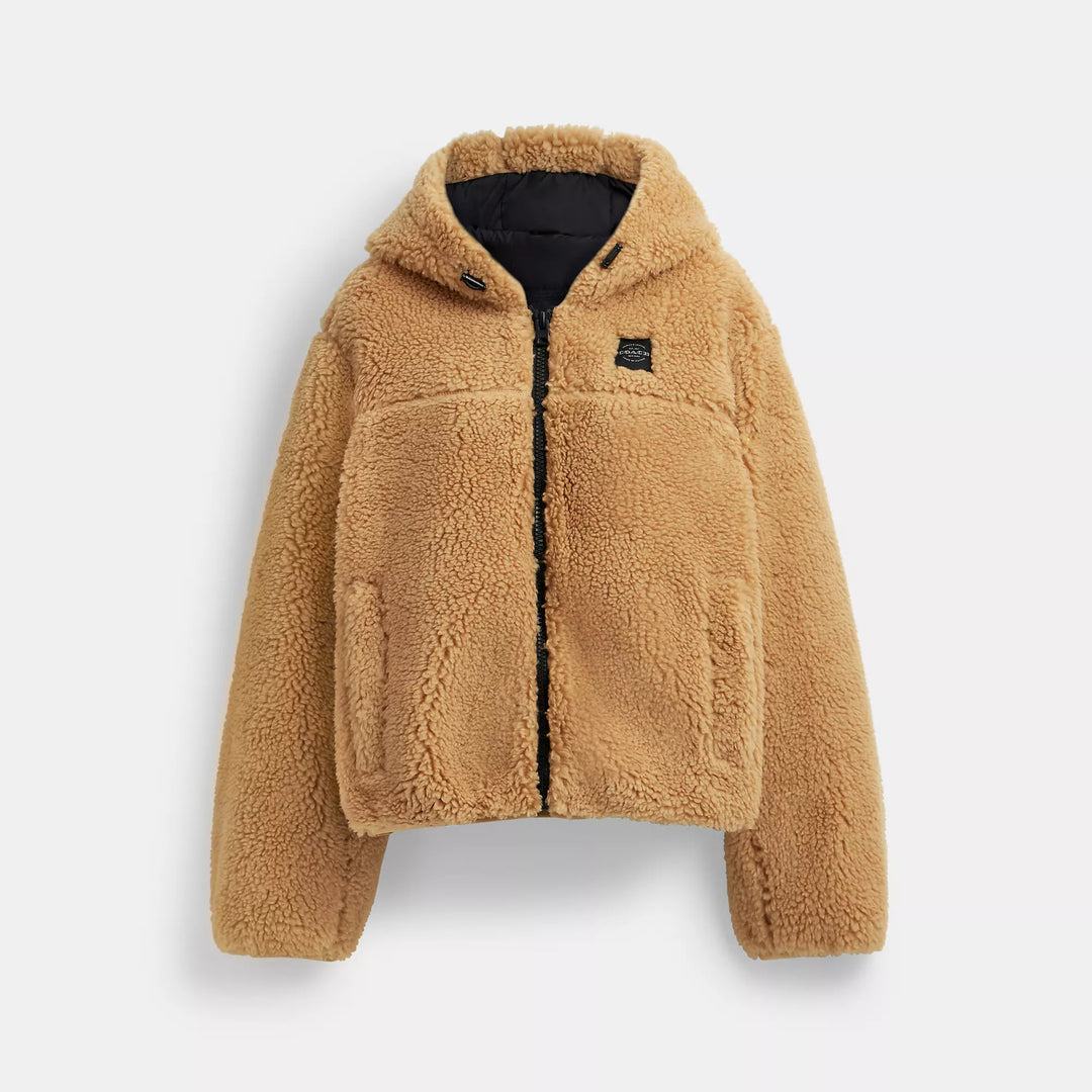 Coach sherpa jacket shop