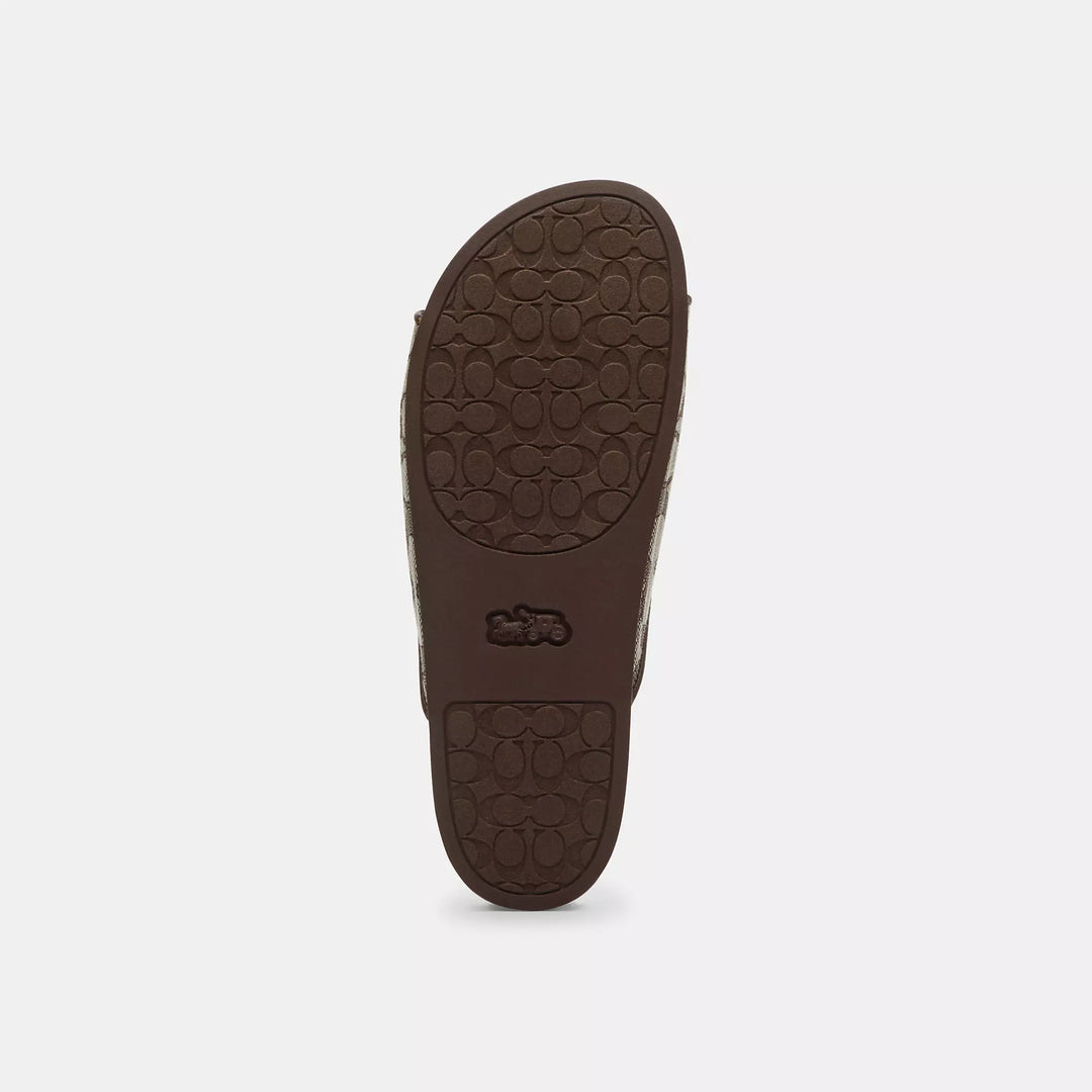 Coach Outlet Two Band Buckle Sandal In Signature Jacquard | ShopSimon