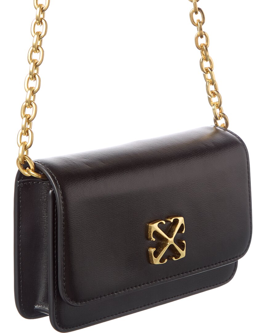 OFF WHITE Off-White Leather Wallet On A Chain | ShopSimon