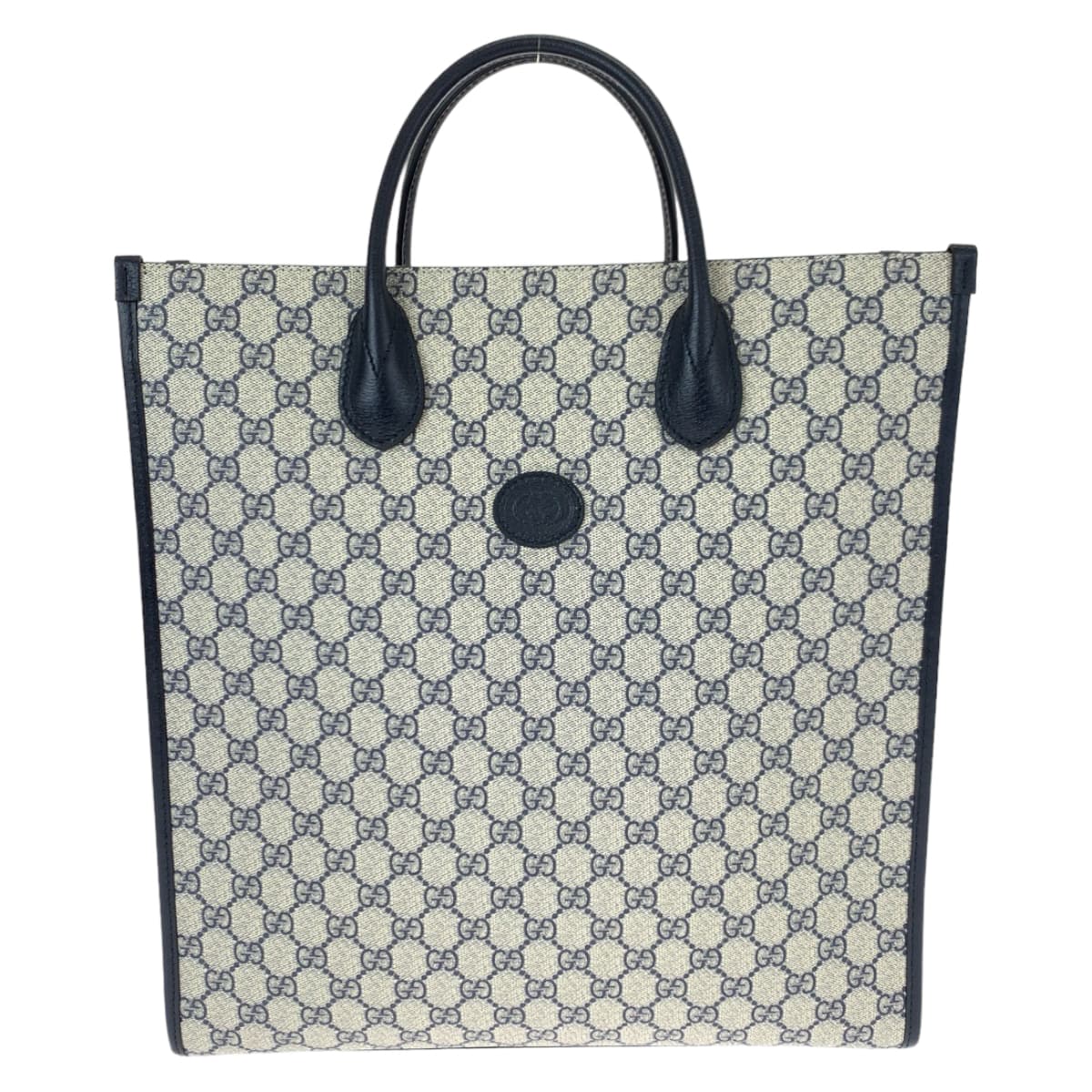 Gucci Gucci Interlocking GG Supreme Canvas Leather Tote Bag,Specials : American Fashion Style Bags On Sale