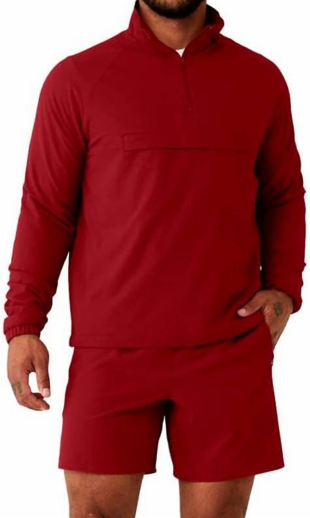 ALO Cool Fit Red Quarter orders Zip Hooded Jacket