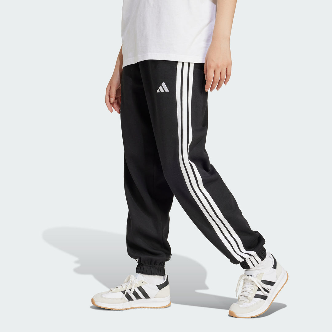 adidas Women's Essentials 3-stripes Fleece Loose-fit Pants ShopSimon