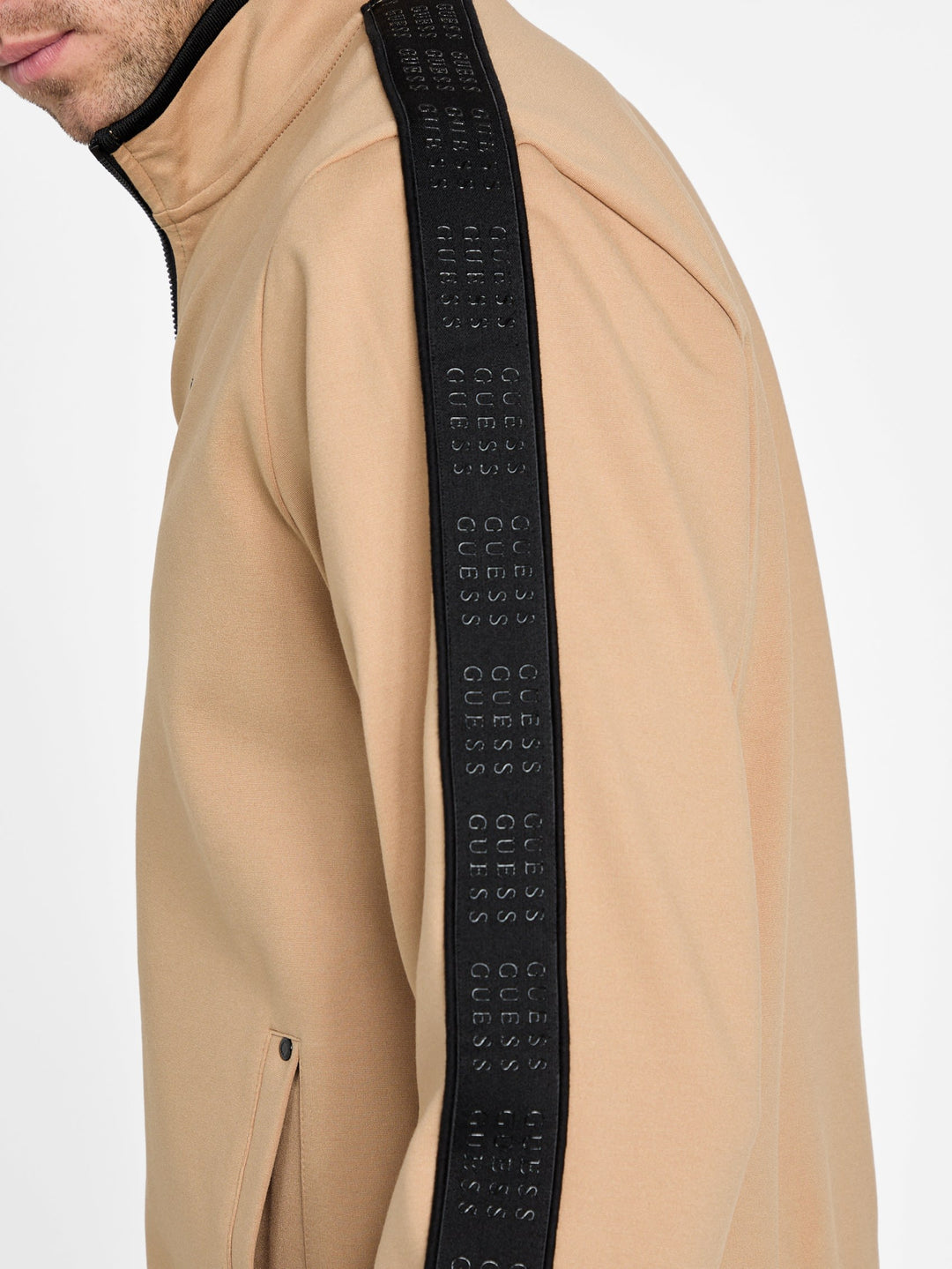 Guess Factory Ismael Logo-Tape Jacket | ShopSimon