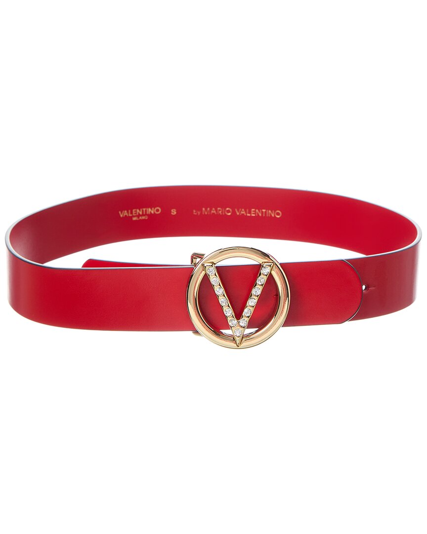 VALENTINO By Mario Valentino S Peach Blush Giusy Leather Belt VALENTINO BY MARIO VALENTINO Made In Italy Leather Giusy  main image 4