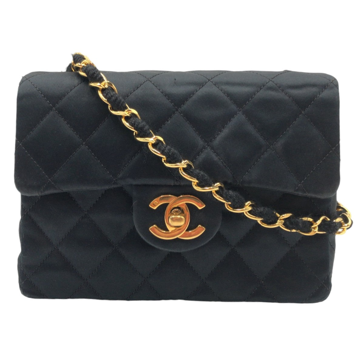 CHANEL Chanel Vintage Mini Matelasse Satin Shoulder Bag,Specials : American Fashion Style Bags On Sale