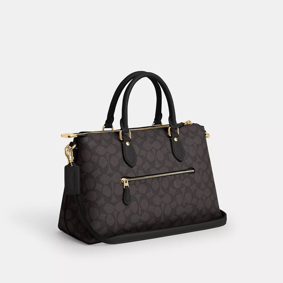 Coach Outlet Georgia Satchel Bag In Signature Canvas | ShopSimon