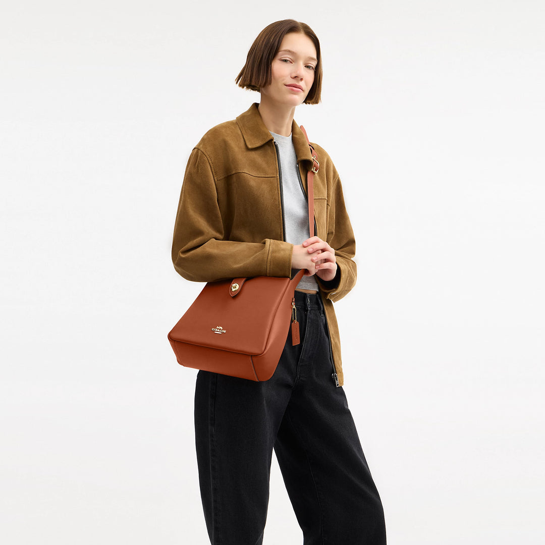 SALE コーチ  COACH ヘリテージウェブレザー スモールクロスボディー Coach Outlet Hadley Convertible Crossbody | ShopSimon