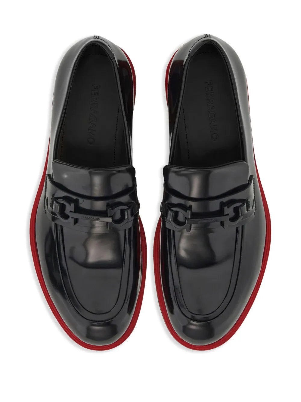 Salvatore Ferragamo Ferragamo Gancini-Ornament Leather  display picture 2